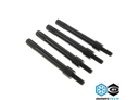 DimasTech® RadExt Fan Fix 6-32 Thread Radiators (4 Pieces) Deep Black